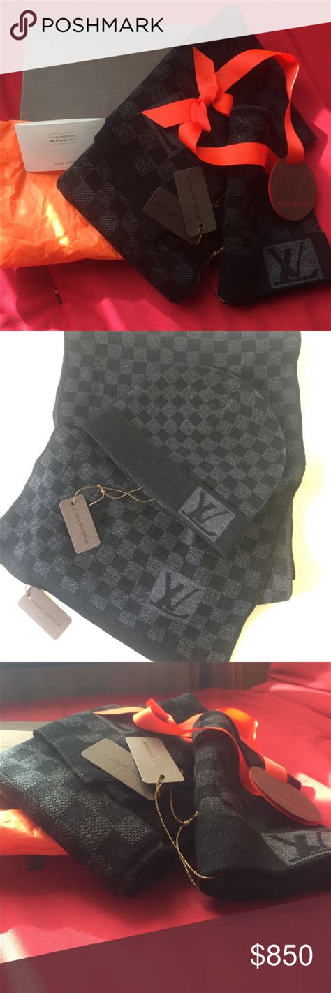 louis vuitton scarf and hat set selfridges|Louis Vuitton chunky knit scarf.